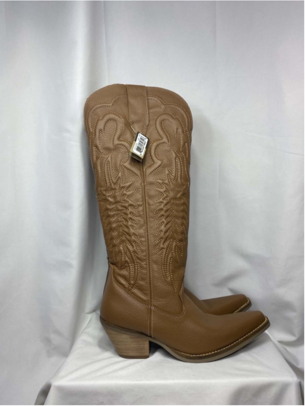 Dingo Ladies Raisin Kane Red Leather Western Tall Boots 8.5 Brown Rodeo Cowgirl - Picture 7 of 11